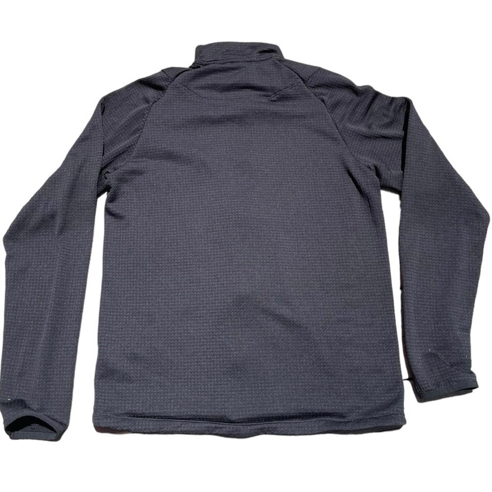 Black Waffle Adidas Zip Up Sweater (M) - Picture 2 of 6